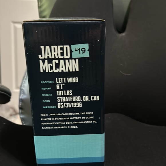 NIB- Seattle Kraken Jared McCann Ltd Edition Bobblehead - Picture 2 of 5